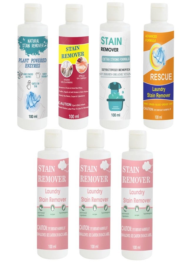 مجموعة مزيل البقع من توفوس: عبوة من قطعتين (قميص، أحمر، دمية، برتقالي، وردي) ومزيل بقع وردي | محلول تنظيف متعدد الأسطح للملابس والأقمشة والمفروشات (100 غرام لكل قطعة) - Image 1